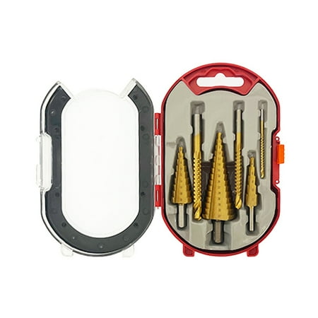 Azhf New Arrivals 6pcs Hole Cutter Step Drill Bit Set Titanium Coated Metalworking Durable Home
Azhf New Arrivals 6pcs Hole Cutter Step Drill Bit Set Titanium Coated Metalworking Durable Home