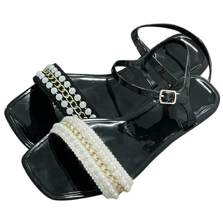 Aayomet Dressy Sandals Women Fashion Summer Women Sandals Flat Soft Sole Open Toe Breathable Comfort Pearl Buckle Casual Beach White 7
Aayomet Dressy Sandals Women Fashion Summer Women Sandals Flat Soft Sole Open Toe Breathable Comfort Pearl Buckle Casual Beach White 7