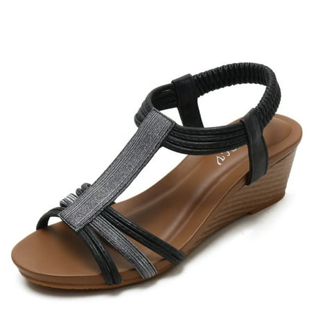 Retro Roman Wedge Sandals Casual Summer Open Toe Slingback Zipper Sandals Beach Low Heel Sandal for Women
Retro Roman Wedge Sandals Casual Summer Open Toe Slingback Zipper Sandals Beach Low Heel Sandal for Women