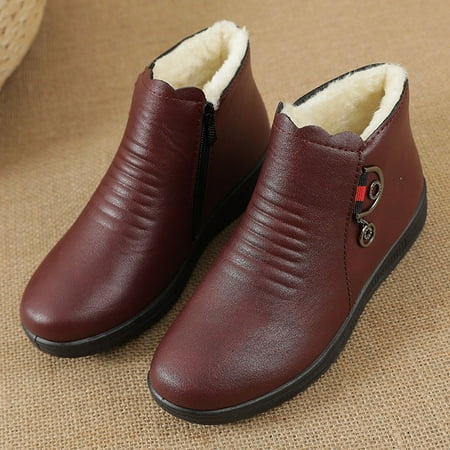Njoeus Boots For Women Booties Cotton Shoes Plus Velvet Warm Flat Ankle Boots Old Man Leather Shoes Soft Sole Non-Slip Middle-Aged Women S Shoes Chunky Boots For Women
Njoeus Boots For Women Booties Cotton Shoes Plus Velvet Warm Flat Ankle Boots Old Man Leather Shoes Soft Sole Non-Slip Middle-Aged Women S Shoes Chunky Boots For Women