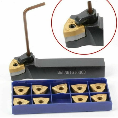 MWLNR 1616H08 turning holder tool + WNMG080408-CM carbide insert for lathe