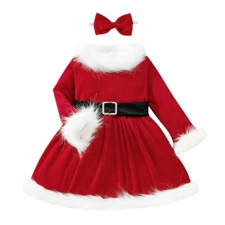 Thhvdrg Toddler Kids Girls Dresses Baby Girls Christmas Party Princess Dress with Hairband Blet Set Outfits
Thhvdrg Toddler Kids Girls Dresses Baby Girls Christmas Party Princess Dress with Hairband Blet Set Outfits