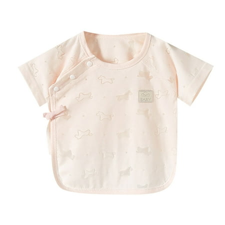 ZRBYWB Summer Toddler Solid Color Breathable Short Sleeve Top Casual Home Suit For 0 To 2 Years Summer Tops
ZRBYWB Summer Toddler Solid Color Breathable Short Sleeve Top Casual Home Suit For 0 To 2 Years Summer Tops