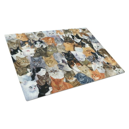 Carolines Treasures BDBA0414LCB Cats Galore Glass Cutting Board Large 12H x 16W multicolor 
Carolines Treasures BDBA0414LCB Cats Galore Glass Cutting Board Large 12H x 16W multicolor