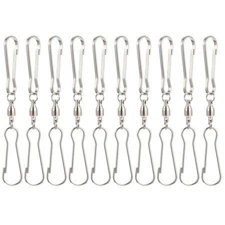 HOMEMAXS 10pcs Dual Clip Type Swivel Hooks Stainless Steel Bearing Wind Chimes Hangers
HOMEMAXS 10pcs Dual Clip Type Swivel Hooks Stainless Steel Bearing Wind Chimes Hangers