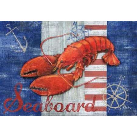 Maritime Lobster Stretched Canvas - Paul Brent (10 x 14)
