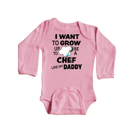 Inktastic I Want To Grow up To Be a Chef Like My Daddy Gift Baby Boy or Baby Girl Long Sleeve Bodysuit
Inktastic I Want To Grow up To Be a Chef Like My Daddy Gift Baby Boy or Baby Girl Long Sleeve Bodysuit