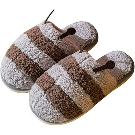 shuwee Women Cute Bee Slippers Soft Fluffy Plush Fur Cozy House Slide Warm Memory Foam Anti-Slip Shoes
shuwee Women Cute Bee Slippers Soft Fluffy Plush Fur Cozy House Slide Warm Memory Foam Anti-Slip Shoes
