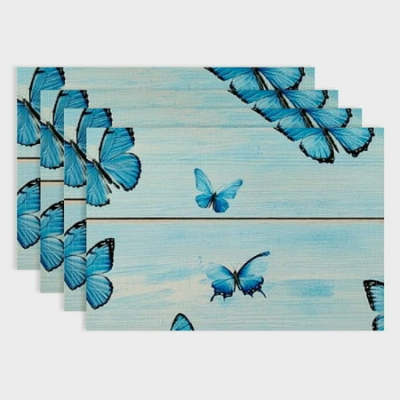 Pratyus 4pcs Butterflies Western Meal Table Pad Linen Indoor Outdoor Table Placemat for Birthday Parties Christmas Restaurants Buffets Home Decoration 18x12in
Pratyus 4pcs Butterflies Western Meal Table Pad Linen Indoor Outdoor Table Placemat for Birthday Parties Christmas Restaurants Buffets Home Decoration 18x12in