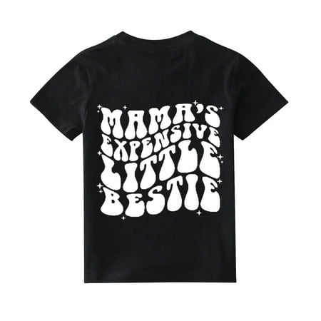 Toddler Kids Baby Girls Mama s Expensive Little Besties Short Sleeve Letter Print Shirt Mama s Mini Funny T Shirt Trendy Fashion Shirt Tee Tops Short Sleeve Summer Top
Toddler Kids Baby Girls Mama s Expensive Little Besties Short Sleeve Letter Print Shirt Mama s Mini Funny T Shirt Trendy Fashion Shirt Tee Tops Short Sleeve Summer Top