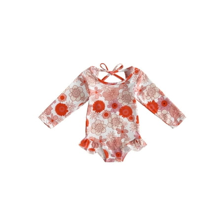 Infant Baby Girls Long Sleeve Swimwear Beach Wear Cute O Neck Ruffle Floral Swimsuit Bathing Suit
Infant Baby Girls Long Sleeve Swimwear Beach Wear Cute O Neck Ruffle Floral Swimsuit Bathing Suit