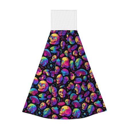 Jgfou Skull rainbow star mushroom Print Coral Fleece Microfiber Hanging Hand Towel Soft Premium Dishcloths Multi-Purpose Dust and Stain Removal Cleaning Supplies
Jgfou Skull rainbow star mushroom Print Coral Fleece Microfiber Hanging Hand Towel Soft Premium Dishcloths Multi-Purpose Dust and Stain Removal Cleaning Supplies