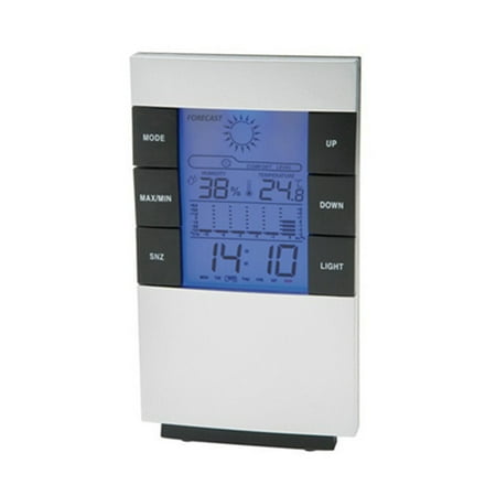 Thinsont LED Backlight Weather Station Digital Wireless Hygrometer In/Outdoor Clock Temperature Humidity Meter
Thinsont LED Backlight Weather Station Digital Wireless Hygrometer In/Outdoor Clock Temperature Humidity Meter