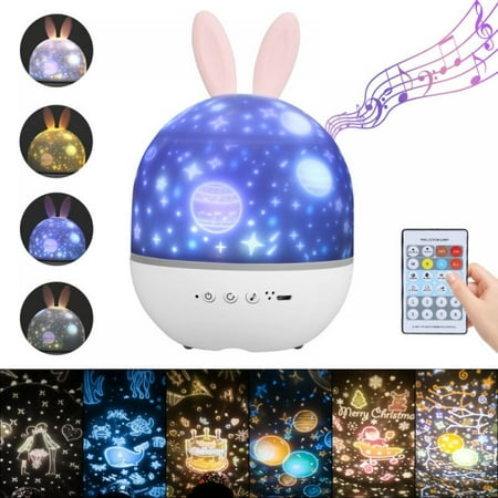 EleaEleanor Night Light Projector Night Light 360-Degree Rotating With 4 Lighting Modes & 6 Set Of Films & Music for Children Kids Birthday Parties
EleaEleanor Night Light Projector Night Light 360-Degree Rotating With 4 Lighting Modes & 6 Set Of Films & Music for Children Kids Birthday Parties