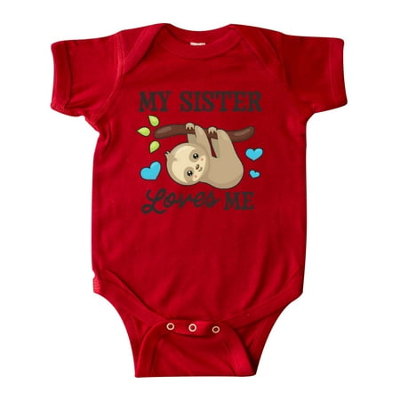 Inktastic My Sister Loves Me with Sloth and Hearts Gift Baby Boy or Baby Girl Bodysuit
Inktastic My Sister Loves Me with Sloth and Hearts Gift Baby Boy or Baby Girl Bodysuit