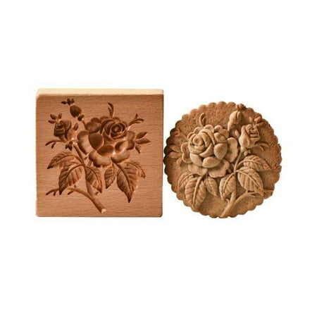 DIY Wooden Kitchen Baking Molds Cookie Mould Chocolate Mold Wooden Cookie Cutter