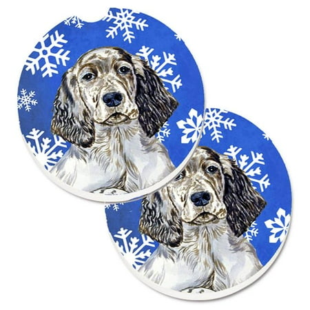 English Setter Winter Snowflakes Holiday Set of 2 Cup Holder Car Coaster
English Setter Winter Snowflakes Holiday Set of 2 Cup Holder Car Coaster