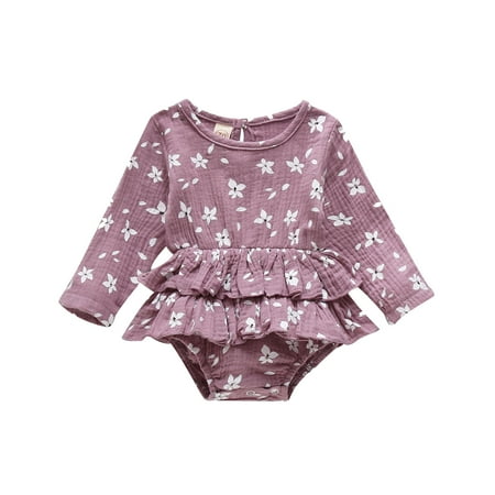 Penkiiy Infant Baby Girls Long Sleeve Ruffles Floral Print Bodysuit Romper Clothes Rompers for Baby Girls for 6-9 Months Kids Purple on Sale
Penkiiy Infant Baby Girls Long Sleeve Ruffles Floral Print Bodysuit Romper Clothes Rompers for Baby Girls for 6-9 Months Kids Purple on Sale