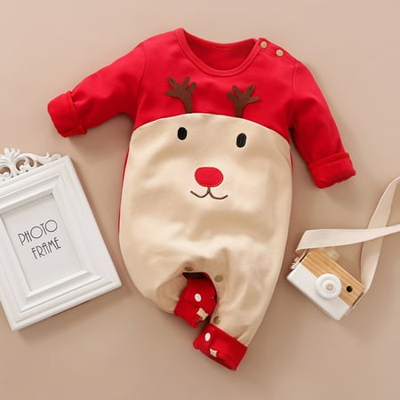 FZM Christmas Baby Girl Boy Christmas Outfits Deer Baby Romper Long Sleeve Jumpsuit Xmas Clothes
FZM Christmas Baby Girl Boy Christmas Outfits Deer Baby Romper Long Sleeve Jumpsuit Xmas Clothes