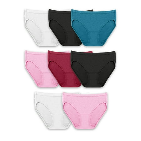 Fruit of the Loom Women s Breathable Cotton-Mesh Bikini Underwear 6+2 Bonus Pack Sizes S-2XL