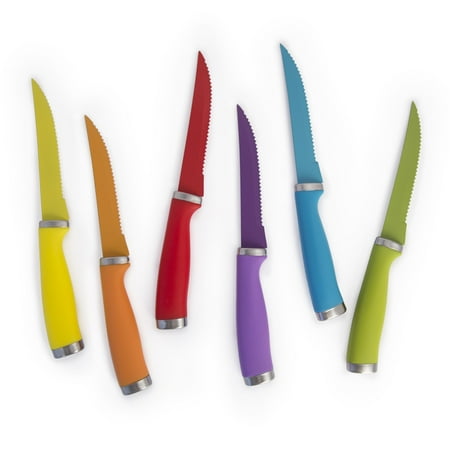 Domestic Corner - 6 Piece Steak Knife Set - Stainless Steel Blades - Multicolored
Domestic Corner - 6 Piece Steak Knife Set - Stainless Steel Blades - Multicolored
