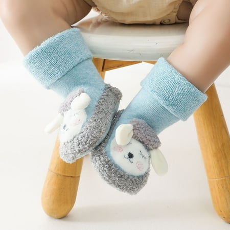 UMfun Toddler Boys Girls Solid Color Cartoon Dog Socks Keep Warm Plush Kids Soft Non-slip Indoor Toddler Shoes Socks Blue 12-18 Months
UMfun Toddler Boys Girls Solid Color Cartoon Dog Socks Keep Warm Plush Kids Soft Non-slip Indoor Toddler Shoes Socks Blue 12-18 Months