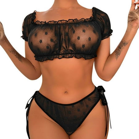 Mackneog Best Bras for Women Bra and Panty Set Ruffle Lingerie Set Mesh Babydoll Chemise Polyester Push Up Bras for Women
Mackneog Best Bras for Women Bra and Panty Set Ruffle Lingerie Set Mesh Babydoll Chemise Polyester Push Up Bras for Women