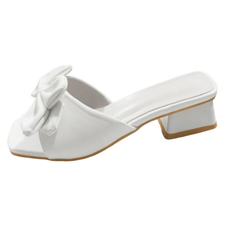 ZHAGHMIN Elegant Bowknot Women Sandals Summer Fashion Solid Color Thick Heel Slippers 2023 Square Head Bow Slides Outdoor Flip Flops White Size7.5
ZHAGHMIN Elegant Bowknot Women Sandals Summer Fashion Solid Color Thick Heel Slippers 2023 Square Head Bow Slides Outdoor Flip Flops White Size7.5