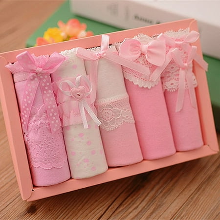 Topwoner 5 Pcs Women s Underwear Bow Briefs Panties Gift Cotton Underwear Bowknot Underwear Panty
Topwoner 5 Pcs Women s Underwear Bow Briefs Panties Gift Cotton Underwear Bowknot Underwear Panty