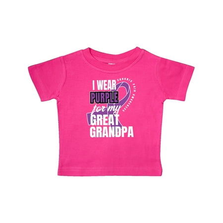 Inktastic Chronic Pain I Wear Purple For My Great Grandpa Gift Baby Boy or Baby Girl T-Shirt
Inktastic Chronic Pain I Wear Purple For My Great Grandpa Gift Baby Boy or Baby Girl T-Shirt