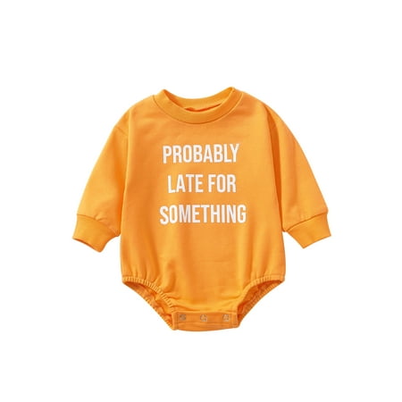 Lieserram Toddler Baby Sweatshirt Rompers Letters Print Casual Long Sleeve Jumpsuit for Newborn Infant Girl Boy
Lieserram Toddler Baby Sweatshirt Rompers Letters Print Casual Long Sleeve Jumpsuit for Newborn Infant Girl Boy