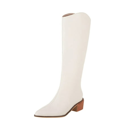 Ketyyh-chn99 Womens Boots Fashion Fall Shoes Women Knee High Boots Square Toe Thick Sole Boots Chunky High Heels Boots Wide Calf Dress Shoes with Zippers White 7
Ketyyh-chn99 Womens Boots Fashion Fall Shoes Women Knee High Boots Square Toe Thick Sole Boots Chunky High Heels Boots Wide Calf Dress Shoes with Zippers White 7