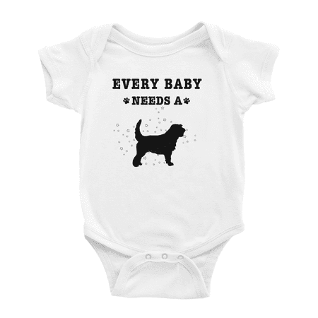 Every Baby Needs A Otterhound Dog Cute Baby Romper For Boy Girl 0-3 Months