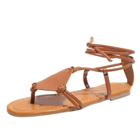 Fsqjgq Fashion Sandals Womens Slippers Shoes Womens Sandals Dressy Women s Summer Solid Open Toe Beach Breathable Lace-Up Sandals Rome Shoes Ankle Brown Size 37
Fsqjgq Fashion Sandals Womens Slippers Shoes Womens Sandals Dressy Women s Summer Solid Open Toe Beach Breathable Lace-Up Sandals Rome Shoes Ankle Brown Size 37