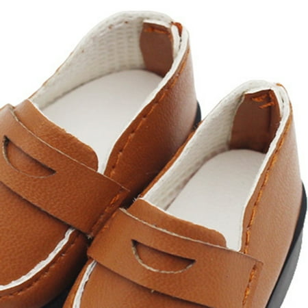 MEIDELI Doll Toy Shoes 1 Pair Dress The Doll Up Wearable Stylish Cloth Doll Toy Solid Color Shoes