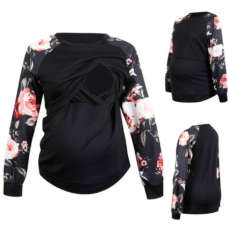 Tejiojio Maternity/Labor/Nursing Clothing Clearance Maternity Long Sleeve Print Patchwork Round-Neck Breast-Feeding Pregnant Nursing Blouse Tops
Tejiojio Maternity/Labor/Nursing Clothing Clearance Maternity Long Sleeve Print Patchwork Round-Neck Breast-Feeding Pregnant Nursing Blouse Tops