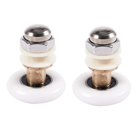 2X Shower Sliding Door Roller Runner Wheel 27mm Wheel Diameter