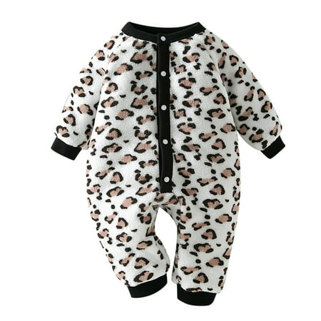 Girls Jumpsuits Cartoon Leopard Print Romper Winter Warm Cute Button Soft Jumper for Kids
Girls Jumpsuits Cartoon Leopard Print Romper Winter Warm Cute Button Soft Jumper for Kids