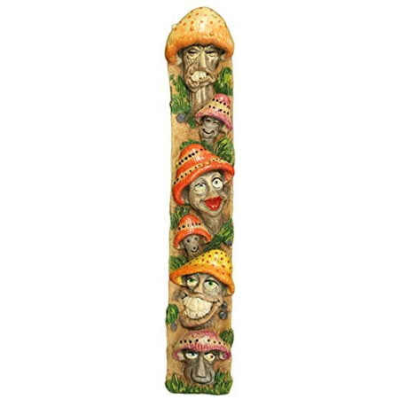 11.5 Inch Toadstool Faces Three Dimensional Incense Burner
