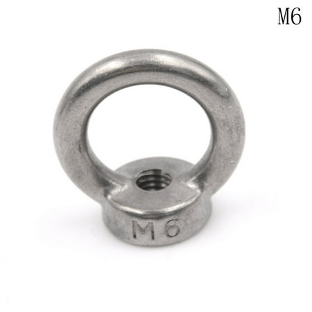 (M6) M6 304 Stainless Steel Lifting Eye Nut Ring Shape Nuts