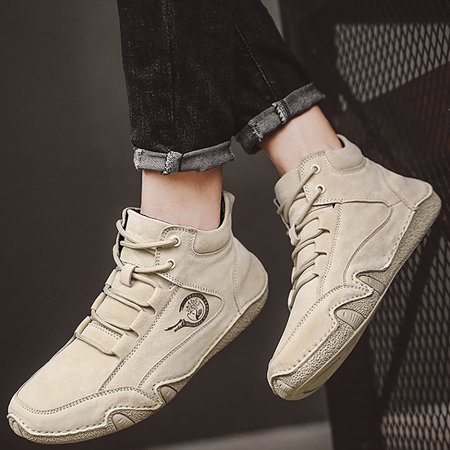 ZXHACSJ Men s High Top Mountaineering Shoes For Leisure Couple Shoes Men s Shoes Beige 42
ZXHACSJ Men s High Top Mountaineering Shoes For Leisure Couple Shoes Men s Shoes Beige 42