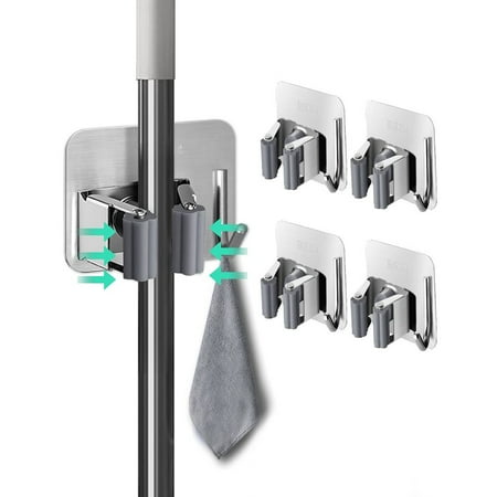 GLFILL Self-adhesive Wall Mounted Mop Brush Broom Organizer Holder Hanger Storage Rack
GLFILL Self-adhesive Wall Mounted Mop Brush Broom Organizer Holder Hanger Storage Rack