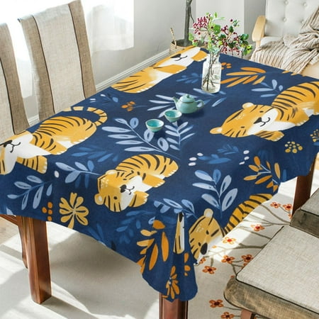 WOBOGO Lovely Tiger Square Tablecloth 60×120in Polyester Fabric Tablecloth Washable Dust Resistant Wrinkle Resistant
WOBOGO Lovely Tiger Square Tablecloth 60×120in Polyester Fabric Tablecloth Washable Dust Resistant Wrinkle Resistant