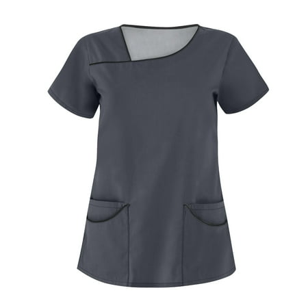 Yubatuo Independence Day Women Plus Size Scrubs Top with Pockets V-Neck Short Sleeve Printed Work Blouse for Women Gray 3XL
Yubatuo Independence Day Women Plus Size Scrubs Top with Pockets V-Neck Short Sleeve Printed Work Blouse for Women Gray 3XL