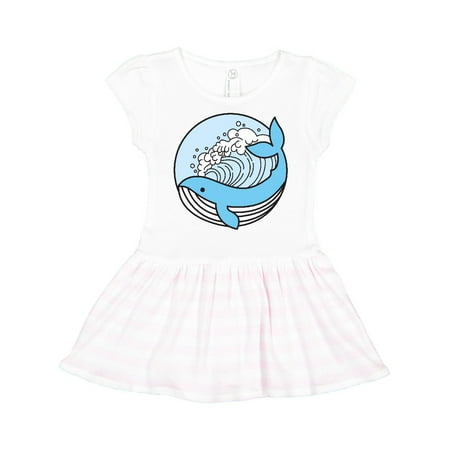 Inktastic Whale and The Waves Gift Toddler Girl Dress