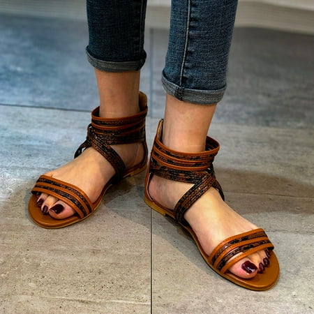 〖Yilirongyumm〗 Brown 42 Sandals Women Fashion Sandals Summer Open Shoes Zipper Serpentine Breathable Beach Women s Toe Women s Sandals
〖Yilirongyumm〗 Brown 42 Sandals Women Fashion Sandals Summer Open Shoes Zipper Serpentine Breathable Beach Women s Toe Women s Sandals