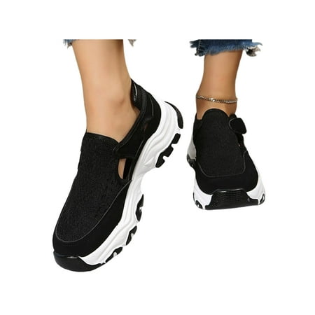 Rockomi Women Casual Walking Shoe Hollow Out Sneakers Magnetic Athletic Shoes Ladies Breathable Non-slip Sport Sneaker Comfort Thick Sole Trainers Black 4.5
Rockomi Women Casual Walking Shoe Hollow Out Sneakers Magnetic Athletic Shoes Ladies Breathable Non-slip Sport Sneaker Comfort Thick Sole Trainers Black 4.5