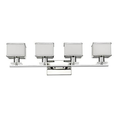 Chloe CH20039CM32-BL4 32 in. Lighting Trilluminate Contemporary 4 Light Chrome White Opal Glass Bath Vanity Wall Fixture - Chrome
Chloe CH20039CM32-BL4 32 in. Lighting Trilluminate Contemporary 4 Light Chrome White Opal Glass Bath Vanity Wall Fixture - Chrome