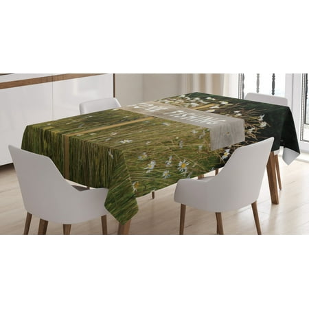 Gone Fishing Tablecloth Sign on a Pole Among Summer Daisy Floral Field Beautiful Nature Illustration Rectangular Table Cover for Dining Room Kitchen 60 X 84 Multicolor by Ambesonne
Gone Fishing Tablecloth Sign on a Pole Among Summer Daisy Floral Field Beautiful Nature Illustration Rectangular Table Cover for Dining Room Kitchen 60 X 84 Multicolor by Ambesonne