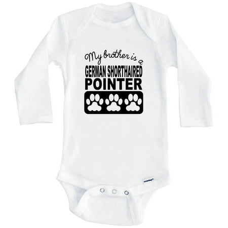 My Brother Is A German Shorthaired Pointer One Piece Baby Bodysuit One Piece Baby Bodysuit (Long Sleeve) 0-3 Months White
My Brother Is A German Shorthaired Pointer One Piece Baby Bodysuit One Piece Baby Bodysuit (Long Sleeve) 0-3 Months White